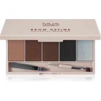 MUA Makeup Academy Brow Define Eyebrow Powder Palette with Applicator 1 pc