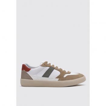 Zapatillas Geox U Affile B Beige para hombre, sin estropicio, material nylon, talla 43