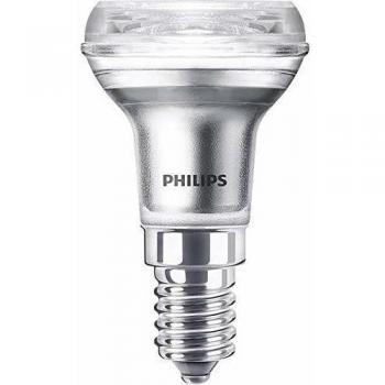 Philips bombilla LED reflectora casquillo fino E14, 1.8 W equivalentes a 30 W en incandescencia, 150 lúmenes, luz blanca cálida