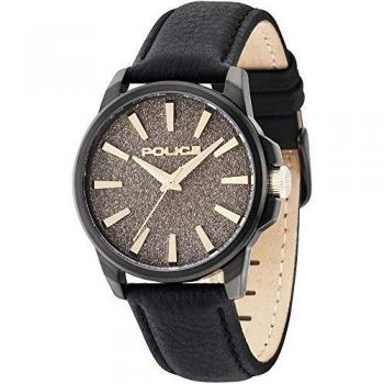Police Aurora Reloj para Hombre Analógico de Cuarzo con Brazalete de Piel sintética R1451245001