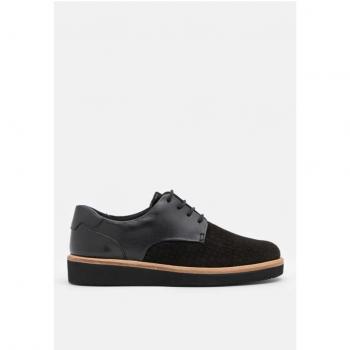 Clarks Baille Lace Zapato con Cordones Mujer Negro 36