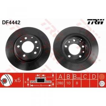 Disco de freno TRW (par) DF4442