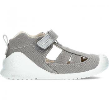 Sandalia Lona Biomecanics 222186-B GRIS calzado niños CORDONETS, Sandalias Lona Biomecanics 222186 MARENGO zapatos de niña y niño