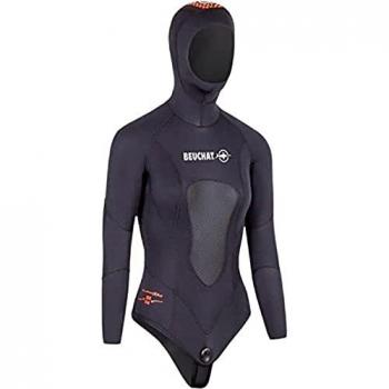 Beuchat Chaqueta de Pesca Submarina Athena 2, 5 mm, para Mujeres, Color Negro, Talla XS