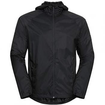 Odlo Chaqueta Fli Dual para hombre, color negro, talla M