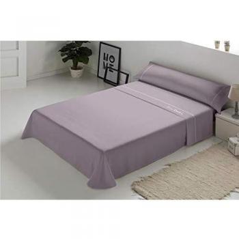 Pierre Cardin - Juego de sábanas Arcadia 100% Algodón - Cama 200 - Color Malva