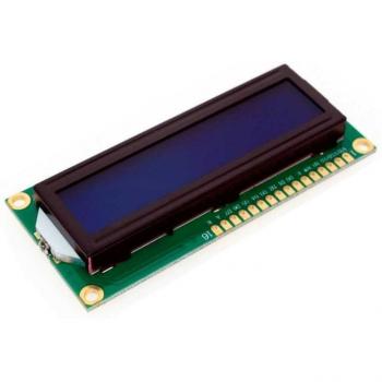 Pantalla LCD 1602 con Retroiluminación Azul, Interfaz HD44780, Compatible con Arduino, Raspberry Pi, PIC, AVR y STM32, Módulo de Display Alfanumérico de 16x