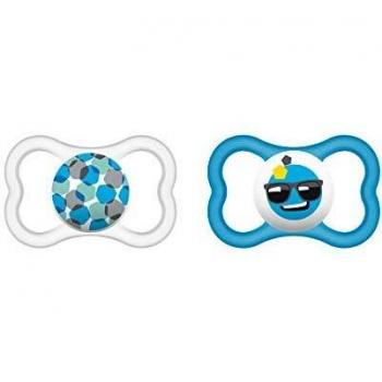 MAM 66218811, Pack de 2 chupetes de silicona de aire, niños entre 6-16 meses, modelos surtidos