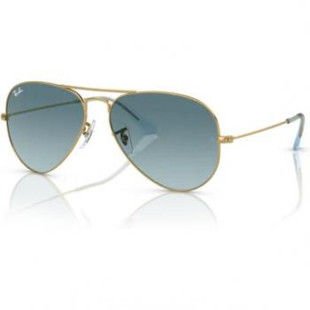 Ray-Ban RB3025 Aviator Large Metal Sunglasses Gold Unisex/Pilot Size 55