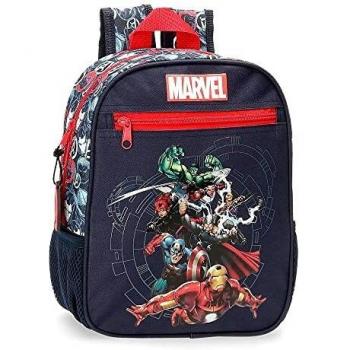 Marvel Los Vengadores Avengers Team Mochila de Paseo pequeña Azul 23x28x10 cms Poliéster 6,44L