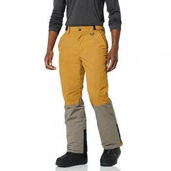Amazon Essentials Water-Resistant Insulated Snow Pant Pantalones de Nieve, Oro/Marrón Claro, Bloque De Color, M