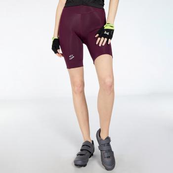 Spiuk - Short de ciclismo de mujer Anatomic violeta oscuro sin tirantes M