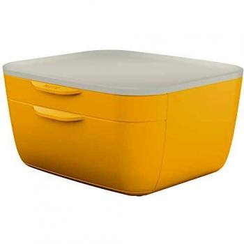 Leitz Cosy- Armario con cajones, color amarillo cálido