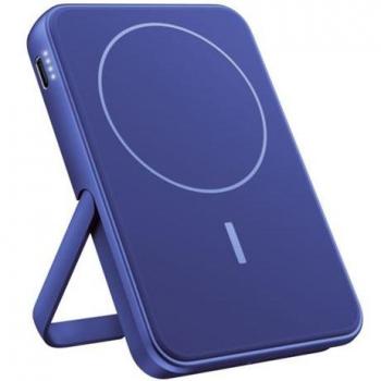 Powerbank Inalámbrico Magnético Fresh'n Rebel 5000mAh, Carga Rápida PD 20W, Compatible con MagSafe, Azul Verdadero
