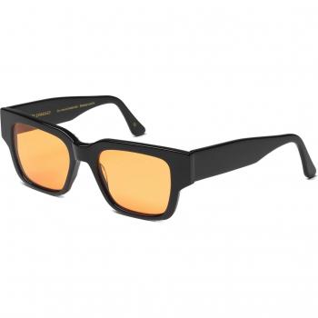 Colorful Standard 02 Deep Black Solid/Orange Sunglasses