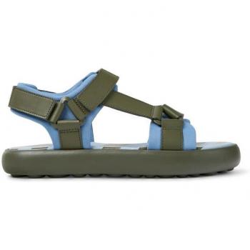 CAMPER Pelotas Flota Sandals for Men Green/Blue Size 44 Smooth Leather/Cotton FabricCAMPER Pelotas Flota Sandals for Men Green/Blue Size 10.5 Smooth Leather/Cotton Fabric