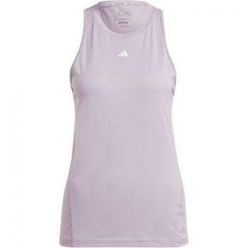 Tops de fitness Adidas Essentials WTR D4T Tank Mujer Lila, camiseta sin mangas, color morado, talla L