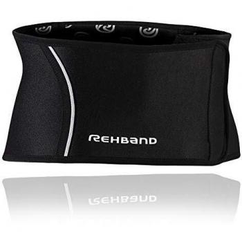 Rehband QD Back Support Faja Lumbar, Unisex Adulto, Negro, Medium