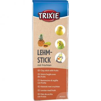 Trixie Barrita de arcilla con fruta para pájaros - Aprox. 250 g (2 piezas)