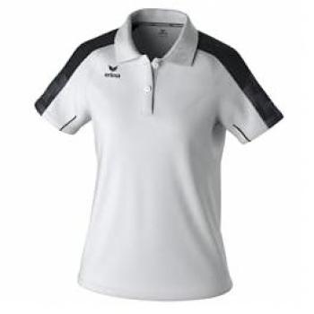 Erima Evo Star Women's Short Sleeve Polo Shirt White/Black Size 36