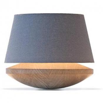 Lámpara de mesa Kjell en madera de roble y lino, hierro