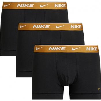 Pack de 3 Bóxers Nike Unisex con Cintura Elástica - Negro - Talla S