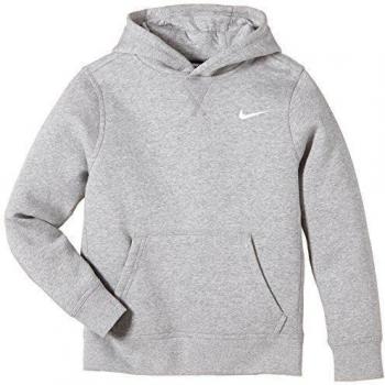 NIKE Brushed Fleece Over The Head Sudadera, Niños, Gris