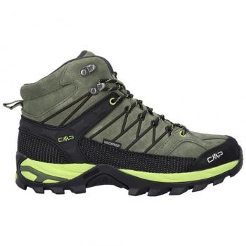 Bota trekking hombre CMP Rigel Mid Waterproof verde amarillo lima 41