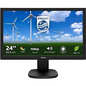Philips S Line - Monitor (59,9 cm (23.6), 1920 x 1080 Pixeles, Full HD, LED, 1 ms, Negro)