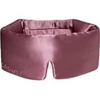 DROWSY Damask Rose Silk Sleep Mask. Face-Hugging, Padded Silk Cocoon for Deep Sleep Therapy in Total Darkness.