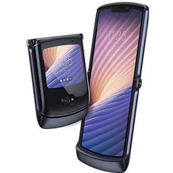 Motorola razr 5G - Smartphone 5G, pantalla 6.2 HD+ FlexView, procesador Qualcomm Snapdragon 765, cámara principal de 48MP, batería de 2800 mAH, Dual SIM, 8/256GB, Android 10 - Color Negro
