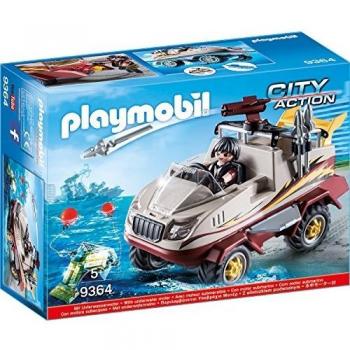Playmobil City Action 9364 Amphibious Truck with Underwater Motor for Children Ages 5+