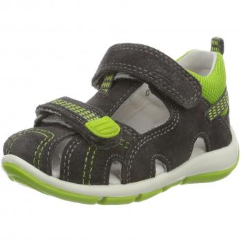 SuperfitFreddy - Sandalias de Punta Descubierta Niños, Color Gris, Talla 26