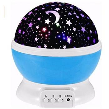 Proyector de Estrellas LED Proyectores Recargable USB Y 3 x AA Batería Led Proyector de Estrellas para Crear Un Mundo de Los Cuentos de Hadas y Dar Placer Navidad Regalo para Niños Niñas Mujeres Hombres 360 Grados de Rotación 4 Lámparas LED 3 Modo de