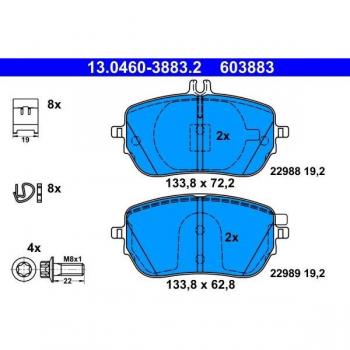 Pastillas de freno ATE 13.0460-3883.2