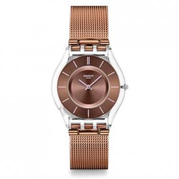 Reloj de Mujer Swatch Essentials Mocha In Mind SS08K121M Marrón de Plástico