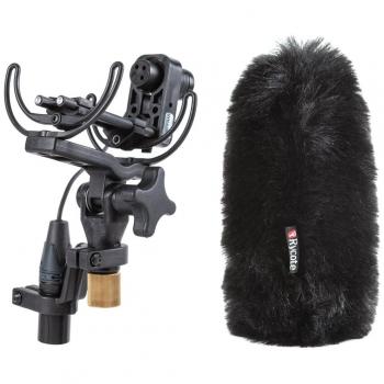 Rycote Softie Lite 19 Kit - Paraviento para micrófono, incluye soporte de suspensión y protección contra viento, diseñado para micrófonos con un diámetro de hasta 19 mm, fabricado con material ligero y duradero,