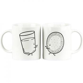 Mr. Wonderful - Set de 2 tazas con mensaje Better together