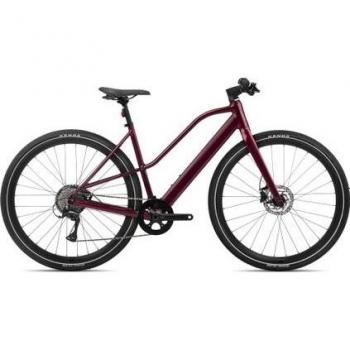 Bicicleta Eléctrica de Ciudad Orbea Vibe Mid H30 29'' Shimano Acera 8 Velocidades 250 Wh Rojo Burdeos Metalizado 2024