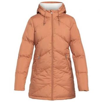 Chaqueta con capucha Roxy Better Weather marrón claro mujer - S, características: tejido resistente al agua, forro suave, ajuste regular, capucha ajustable, bolsillos laterales con cremallera