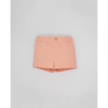 Bermuda de niño de algodón en color naranja