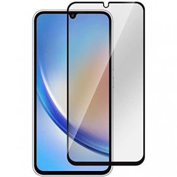 Protector de Pantalla y Espalda Estuff para Samsung Galaxy A34 - Vidrio Templado, Resistente a Rayones y Golpes, Transparente