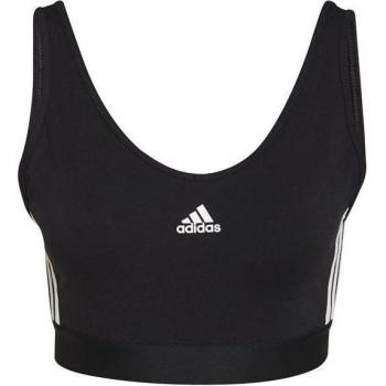 Camiseta Adidas 3 Bandas Crop Mujer