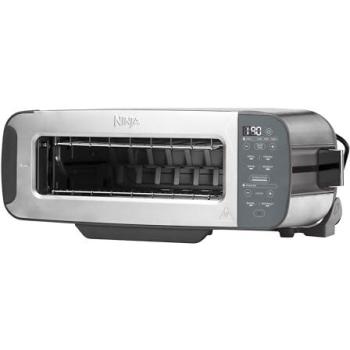 Tostadora Ninja Foodi ST202EU 3 en 1, Acero Inoxidable, 2400 W, Grill y Sandwichera, 7 Niveles de Tostado
