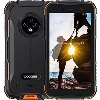 Movil Resistente Agua y Golpes, DOOGEE S35T [2022] 4G Movil Barato Android 11, 4350mAh Batería, 3GB+64GB 13MP Triple Cámara Smartphone Antigolpes IP68 IP69K, 5.0 Corning Gorilla Glass Pantalla Naranja