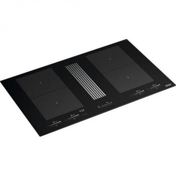 Extractor de cocina con placa de inducción Franke Mythos 2Gether Icon Steel FMY 8391R - 4 zonas de cocción, negro, recirculación