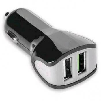 Celly CC2USBTURBOBK Cargador de Coche con Doble USB
