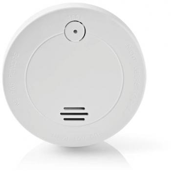 Detector de Humo Inalámbrico 85dB con Batería de Larga Duración (hasta 1 Año) y Botón de Prueba - Certificación EN 14604 - Color Blanco