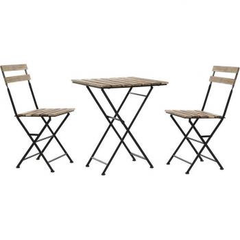Conjunto de Mesa con Sillas plegables 60 x 60 x 74 cm