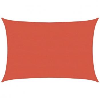 Toldo de vela HDPE terracota 160 g/m² 5x7 m
